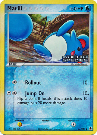 Marill 76/113 - Delta Species Reverse Holofoil
