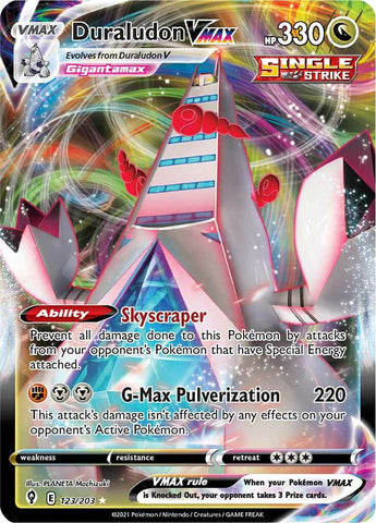 Duraludon VMAX 123/203 - SWSH07 Evolving Skies Holofoil