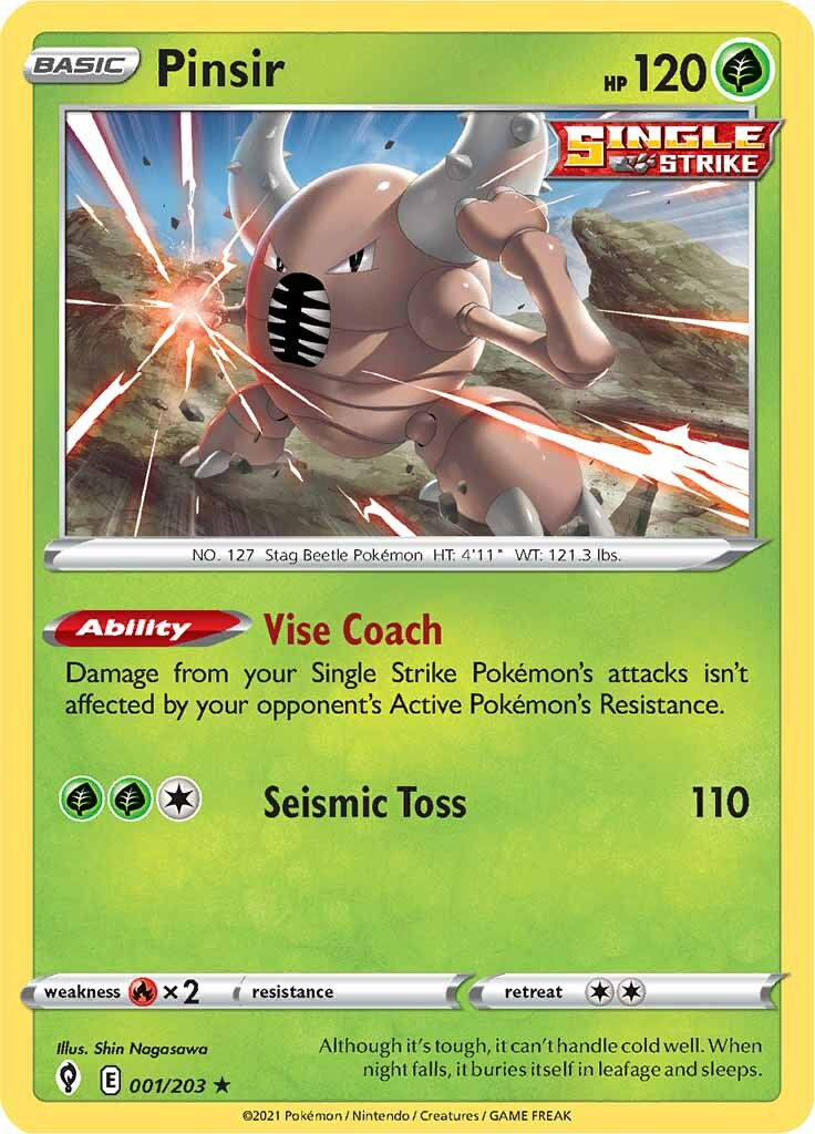 Pinsir 1/203 - SWSH07 Evolving Skies