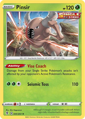 Pinsir 1/203 - SWSH07 Evolving Skies