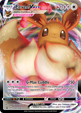 Eevee VMAX - SWSH087 SWSH087/307 - SWSH Sword & Shield Promo Cards Holofoil