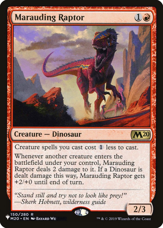 Marauding Raptor (LIST-150/280) - The List