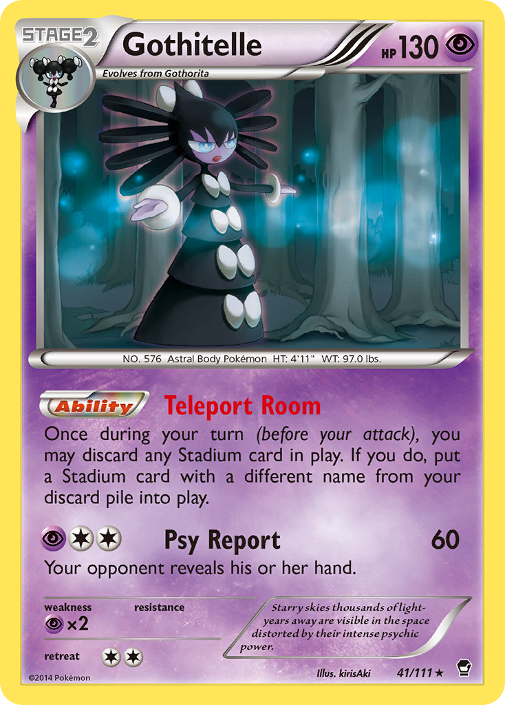 Gothitelle 41/111 - XY  Furious Fists