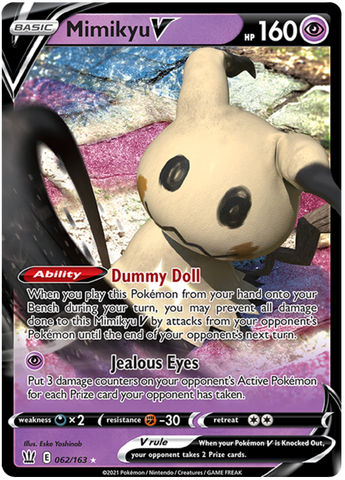 Mimikyu V 62/163 - SWSH05 Battle Styles Holofoil