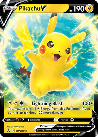 Pikachu V - SWSH198 SWSH198 - Jumbo Cards Holofoil