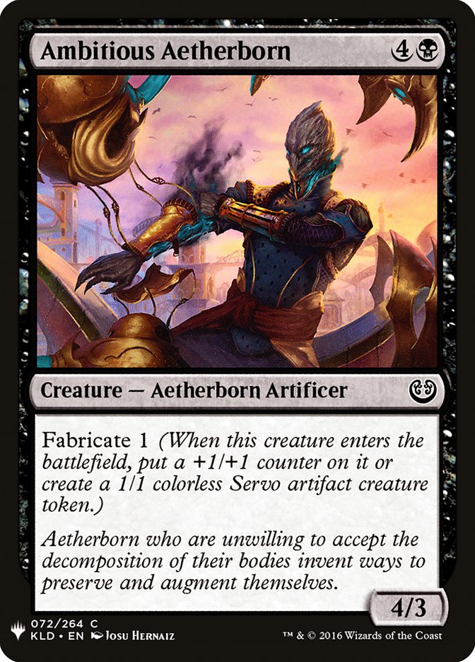 Ambitious Aetherborn (LIST-072) - The List