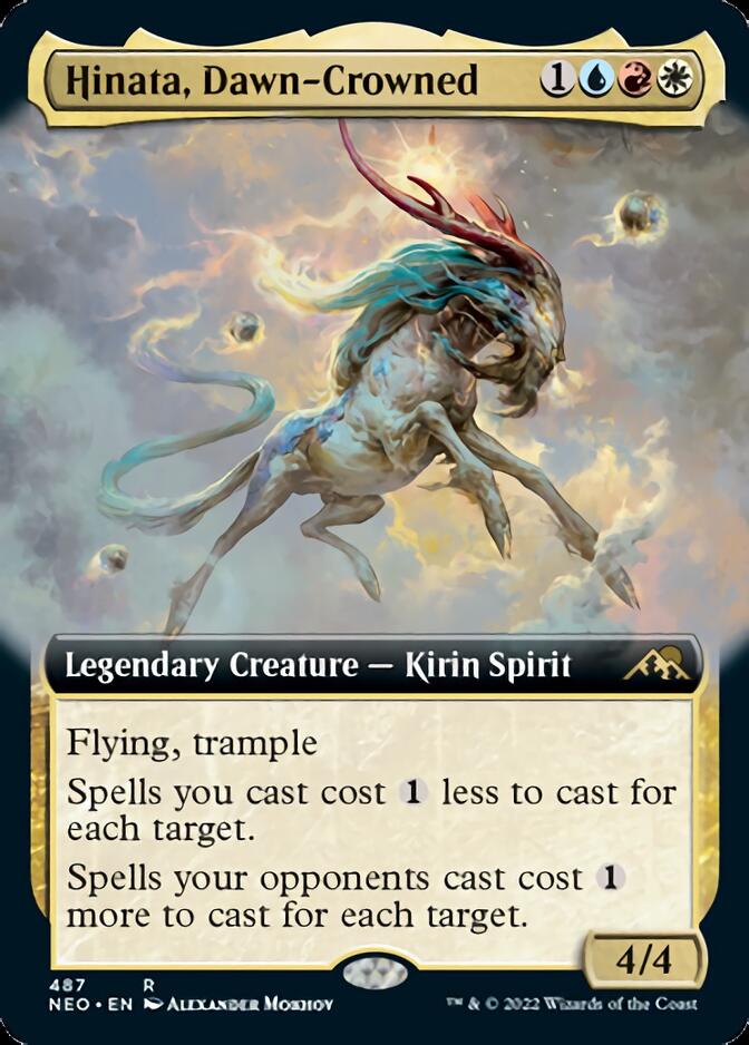 Hinata, Dawn-Crowned (Extended Art) (NEO-487) - Kamigawa: Neon Dynasty: (Extended Art)