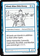 Khod, Etlan Shiis Envoy (No PW Symbol) (CMB1-) - Mystery Booster Playtest Cards 2021