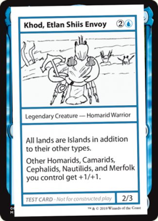 Khod, Etlan Shiis Envoy (No PW Symbol) (CMB1-) - Mystery Booster Playtest Cards 2021