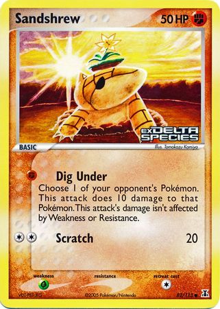 Sandshrew 82/113 - Delta Species Reverse Holofoil