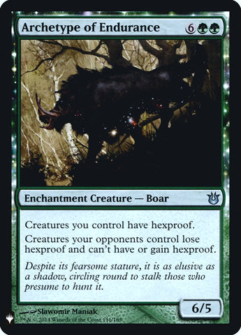 Archetype of Endurance (LIST-116) - The List: (enchantment) Foil