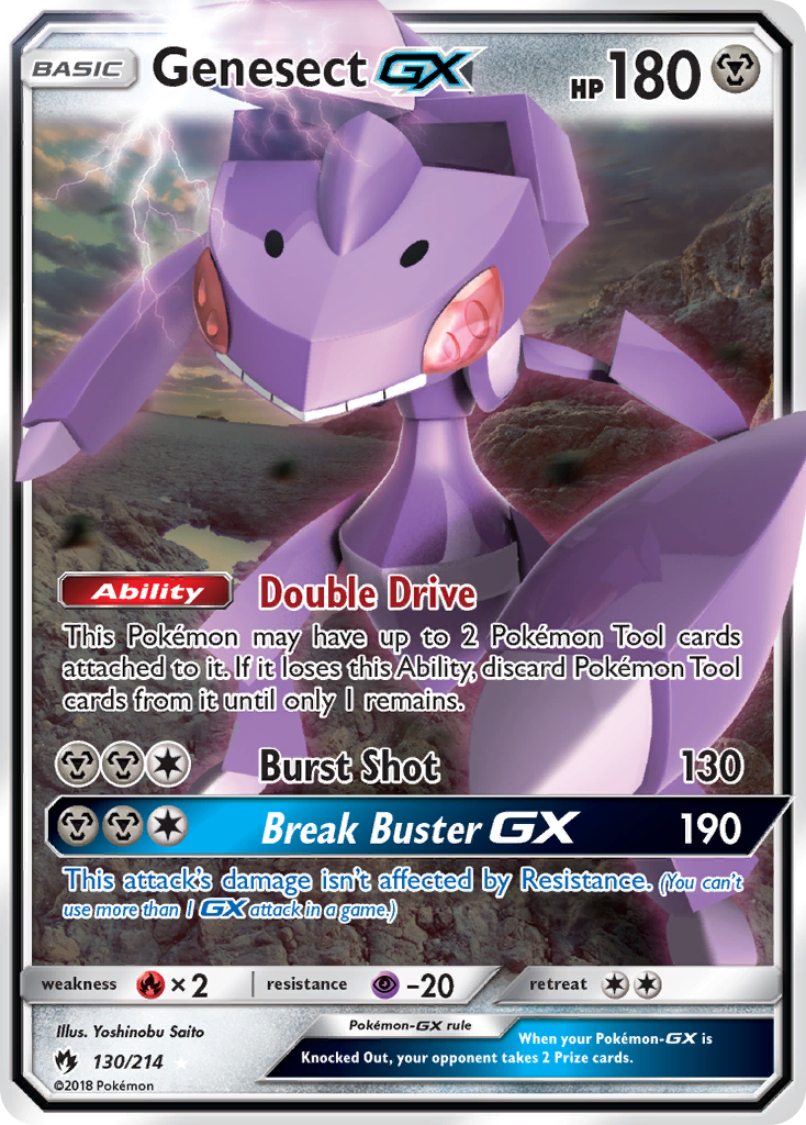 Genesect GX 130/214 - SM  Lost Thunder Holofoil