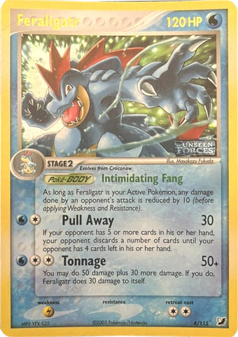 Feraligatr/115 - Unseen Forces Reverse Holofoil