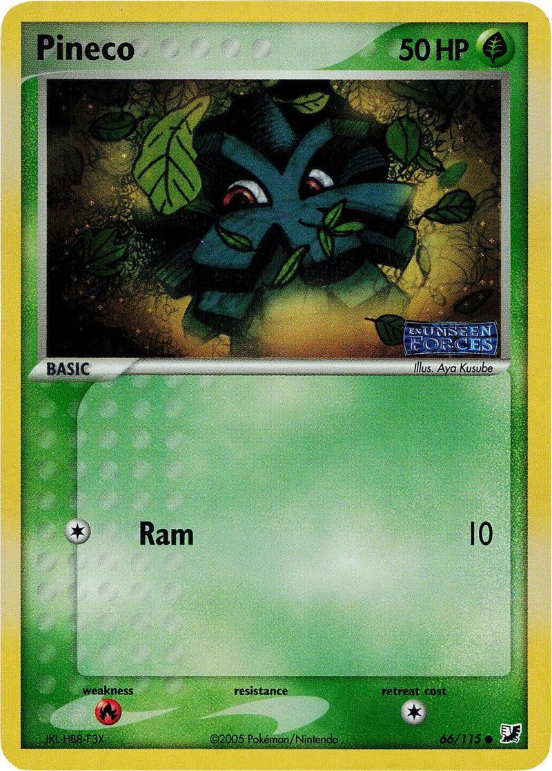 Pineco/115 - Unseen Forces Reverse Holofoil