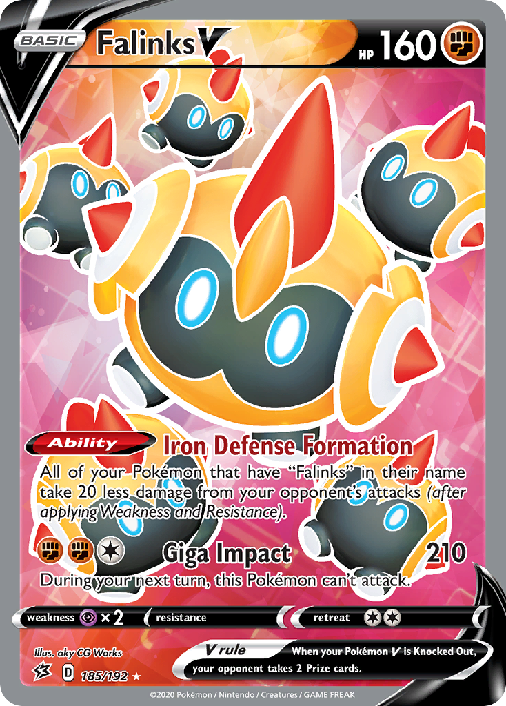 Falinks V (Full Art) 185/192 - SWSH02 Rebel Clash Holofoil