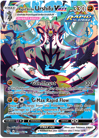 Rapid Strike Urshifu VMAX (Alternate Art Secret) 170/163 - SWSH05 Battle Styles Holofoil
