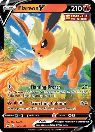 Flareon V - SWSH149 SWSH149/307 - SWSH Sword & Shield Promo Cards Holofoil