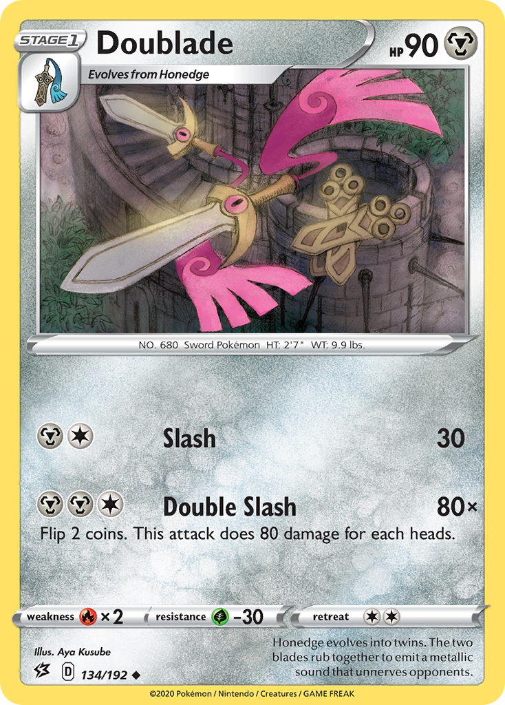 Doublade 134/192 - SWSH02 Rebel Clash