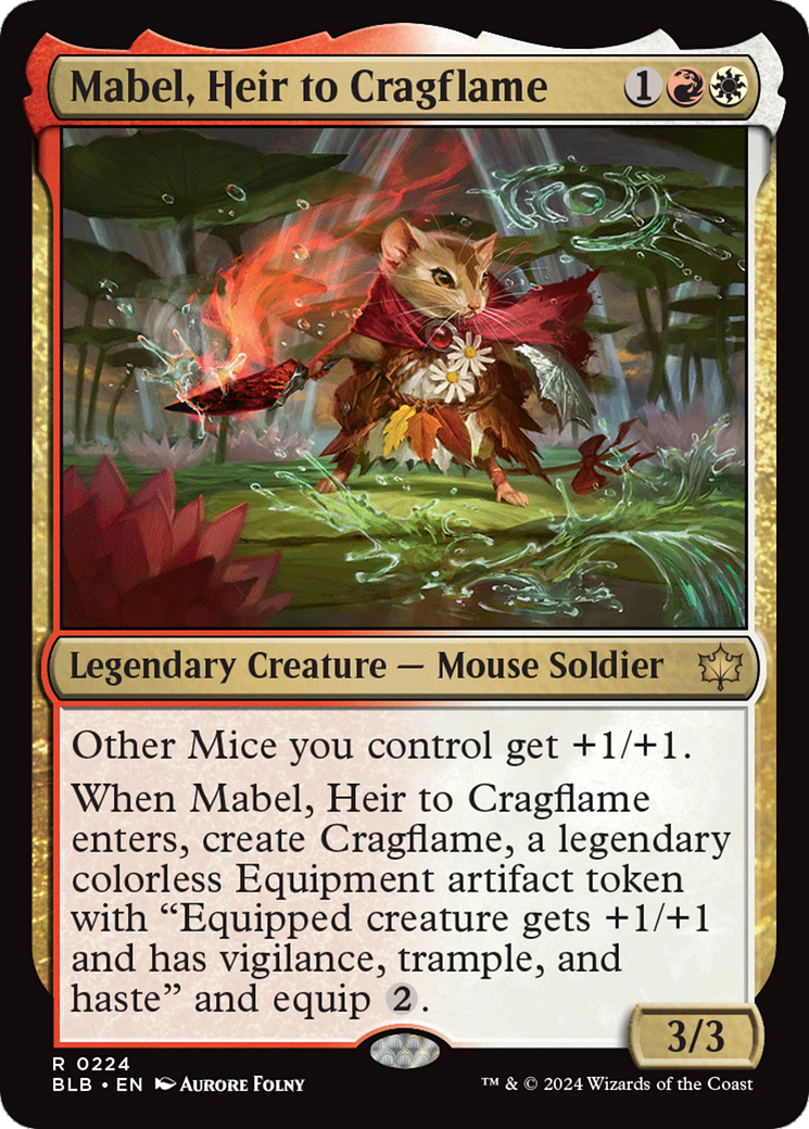 Mabel, Heir to Cragflame (BLB-224) - Bloomburrow