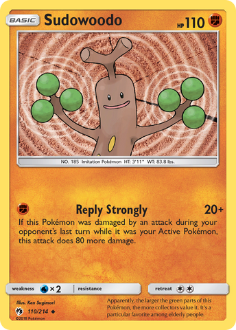 Sudowoodo 110/214 - SM  Lost Thunder