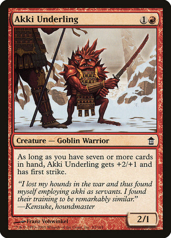 Akki Underling (SOK-093) - Saviors of Kamigawa