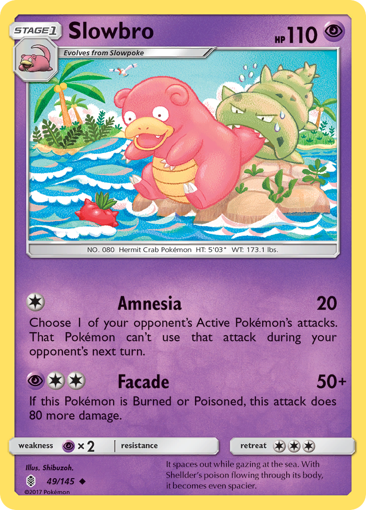 Slowbro 49/145 - SM  Guardians Rising