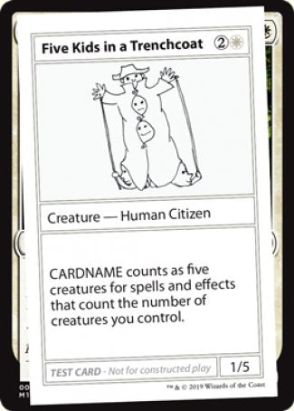 Five Kids in a Trenchcoat (No PW Symbol) (CMB1-) - Mystery Booster Playtest Cards 2021