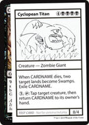 Cyclopean Titan (No PW Symbol) (CMB1-) - Mystery Booster Playtest Cards 2021