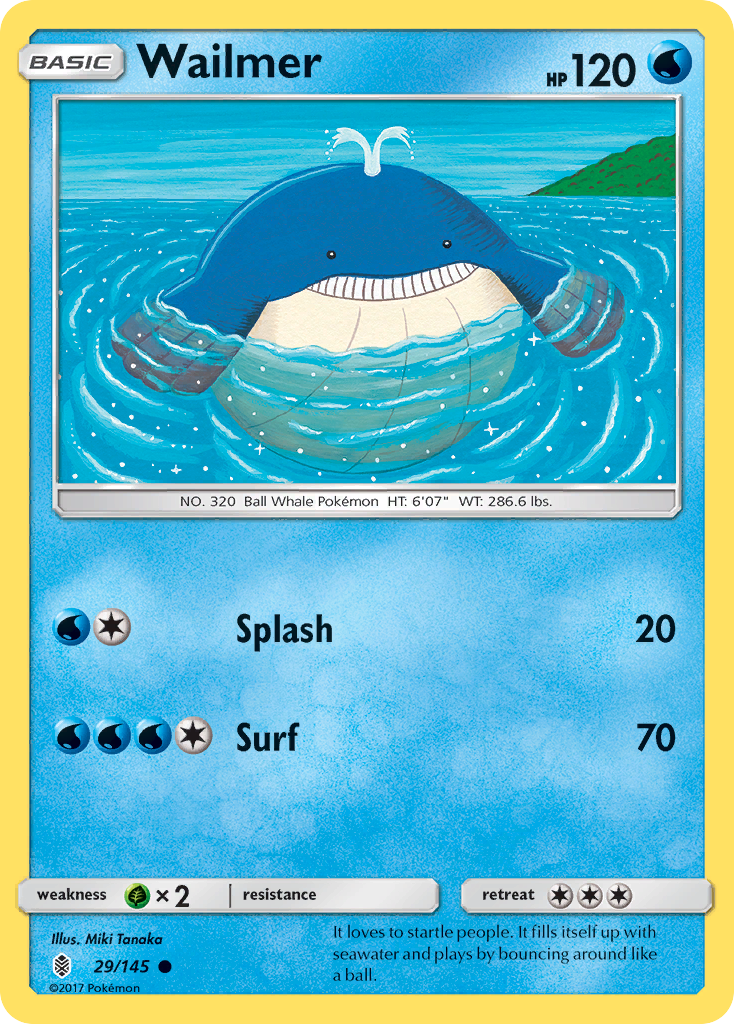Wailmer 29/145 - SM  Guardians Rising