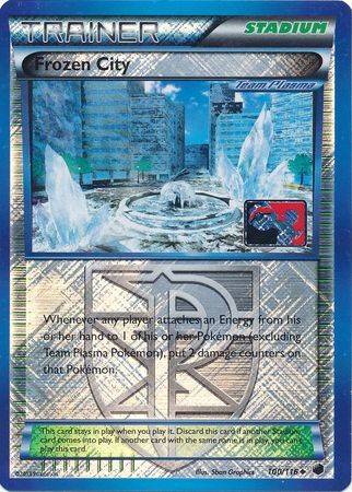 Frozen City (Team Plasma) - 100/116 (League Promo) - League & Championship Cards Reverse Holofoil