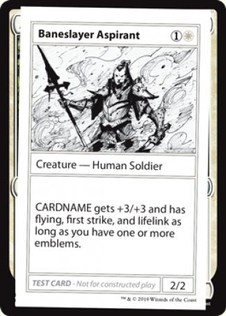 Baneslayer Aspirant (No PW Symbol) (CMB1-) - Mystery Booster Playtest Cards 2021