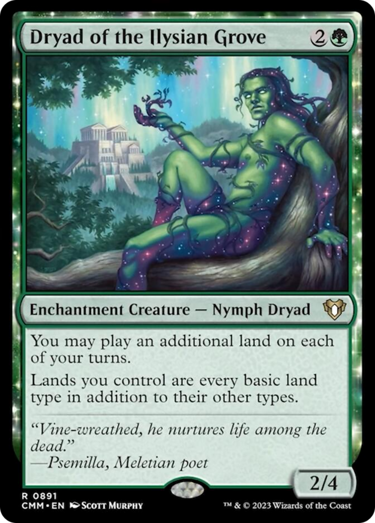 Dryad of the Ilysian Grove (CMM-891) - Commander Masters: (enchantment)