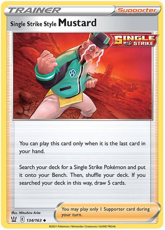 Single Strike Style Mustard 134/163 - SWSH05 Battle Styles
