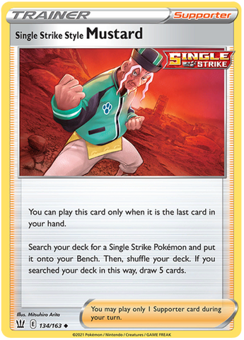 Single Strike Style Mustard 134/163 - SWSH05 Battle Styles