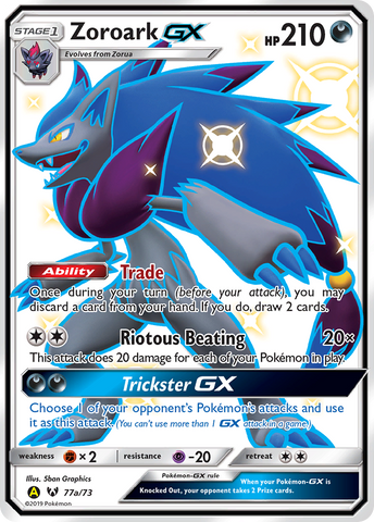 Zoroark GX - 77a/73 77a/73 - Alternate Art Promos Holofoil