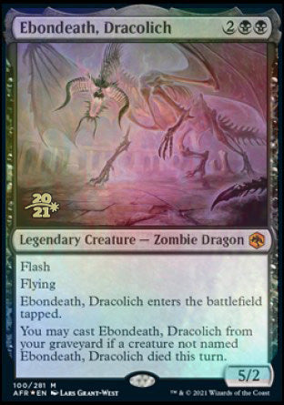 Ebondeath, Dracolich (PRE-100) - Adventures in the Forgotten Realms Promos Foil