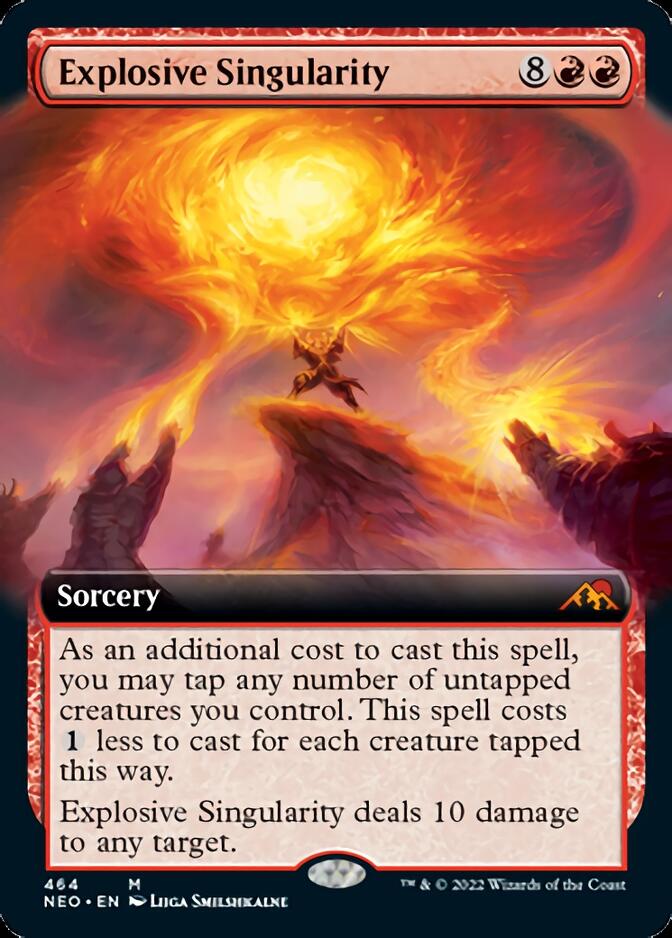Explosive Singularity (Extended Art) (NEO-464) - Kamigawa: Neon Dynasty: (Extended Art)