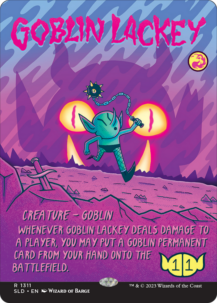 Goblin Lackey (1311) (Rainbow Foil) (SLD-1311) - Secret Lair Drop (Borderless) Foil
