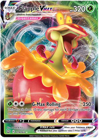 Flapple VMAX 19/163 - SWSH05 Battle Styles Holofoil