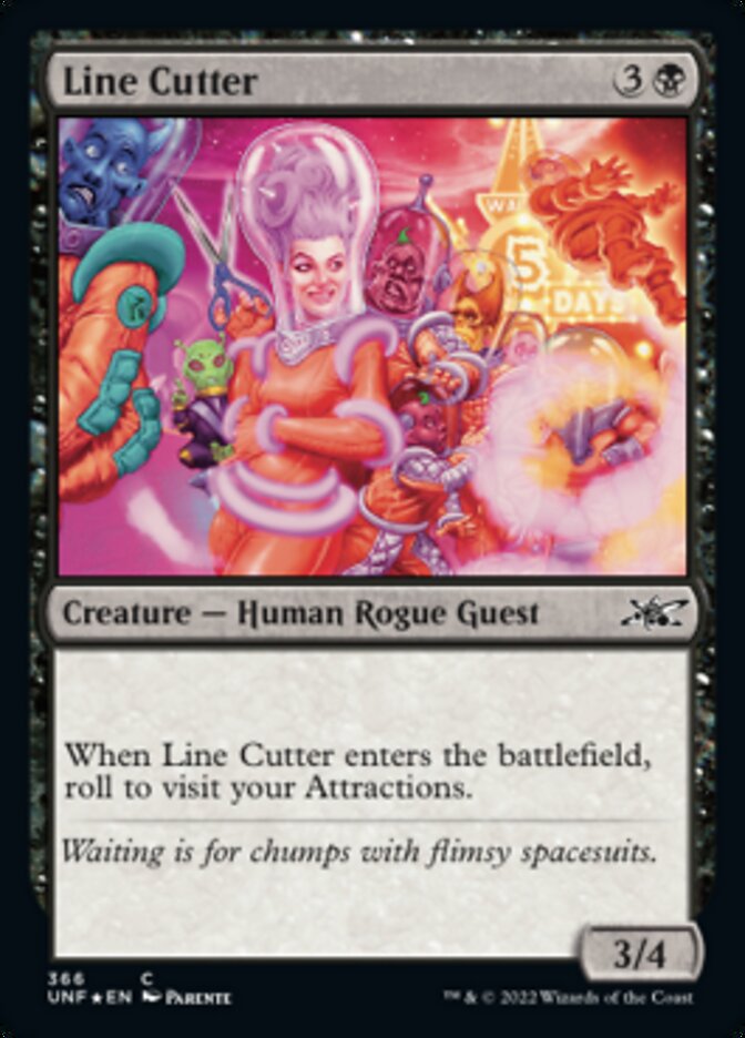 Line Cutter (Galaxy Foil) (UNF-366) - Unfinity Foil
