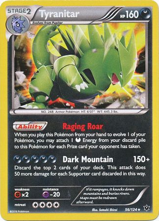 Tyranitar - 56/124 (Cosmos Holo) 56 - Miscellaneous Cards & Products Holofoil