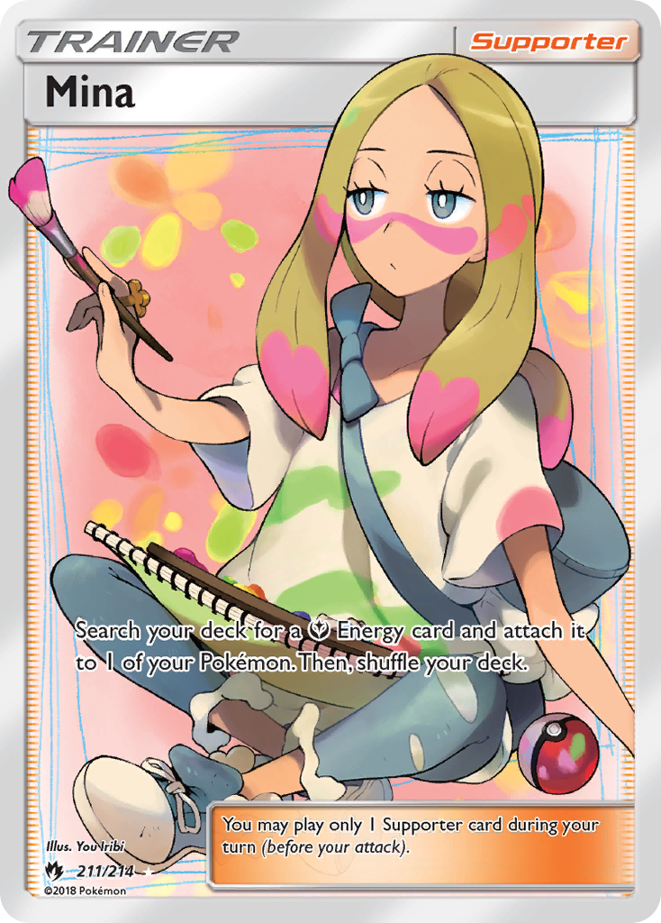 Mina (Full Art)/214 - SM  Lost Thunder Holofoil