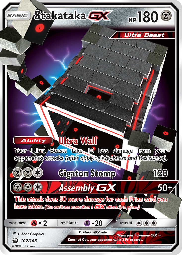 Stakataka GX 102/168 - SM  Celestial Storm Holofoil