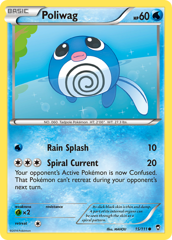 Poliwag 15/111 - XY  Furious Fists