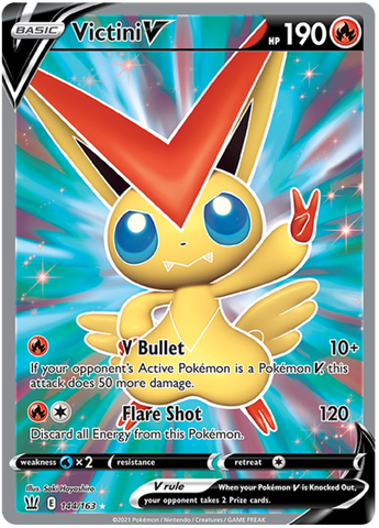 Victini V (Full Art) 144/163 - SWSH05 Battle Styles Holofoil