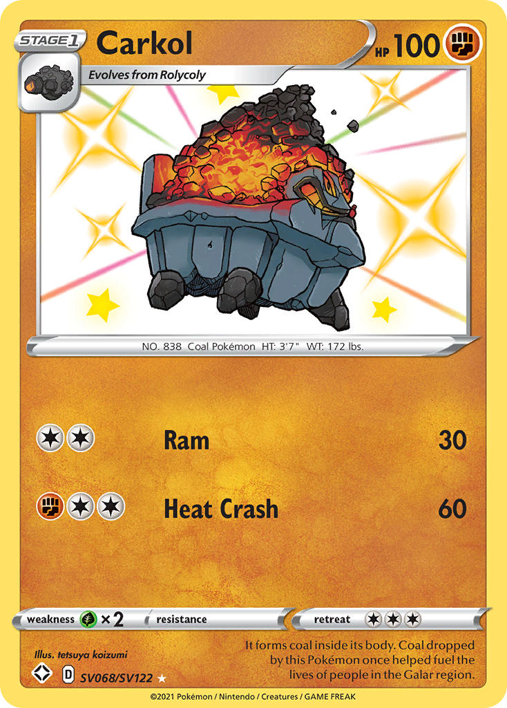 Carkol SV068/122 - Shining Fates Shiny Vault Holofoil