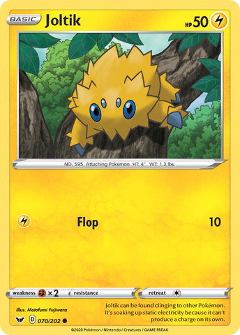 Joltik 70/202 - SWSH01 Sword & Shield Base Set