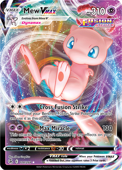 Mew VMAX 114/264 - SWSH08 Fusion Strike Holofoil