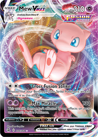 Mew VMAX 114/264 - SWSH08 Fusion Strike Holofoil