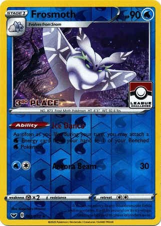 Frosmoth - 064/202 (League Challenge) [3rd Place] - League & Championship Cards Reverse Holofoil